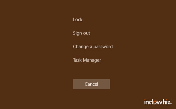 Tampilan Windows security