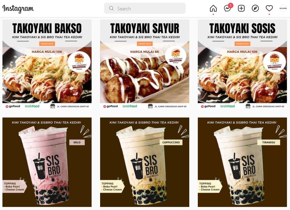 Kini Takoyaki Dan Sisbro Thai Tea Kediri