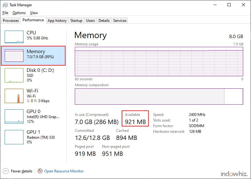 Windows task manager