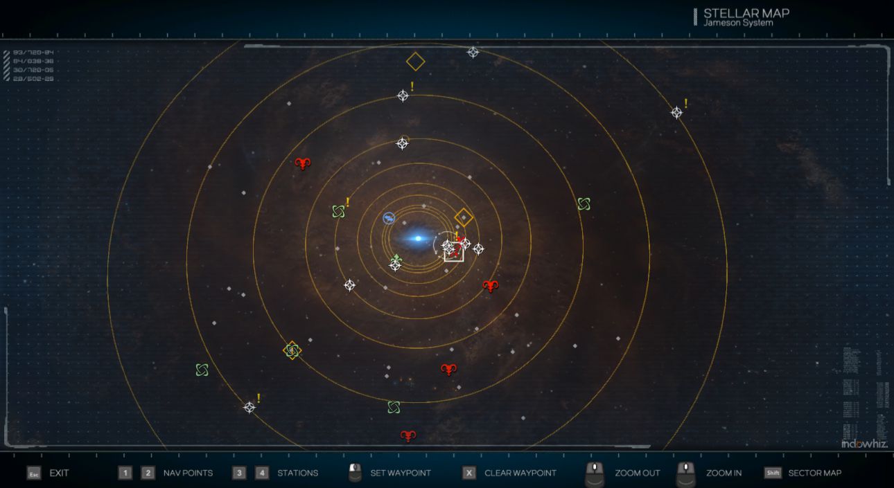 A star system in Rebel Galaxy