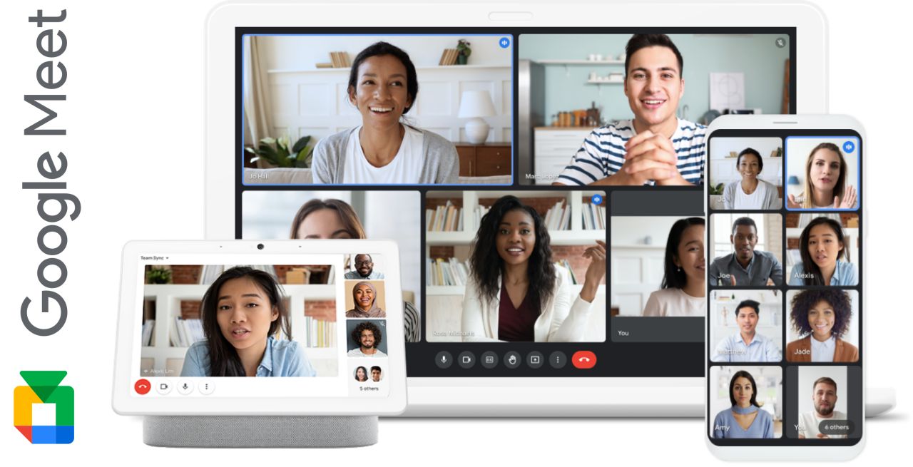 Google Meet video conferencing platform for online or virtual meetings